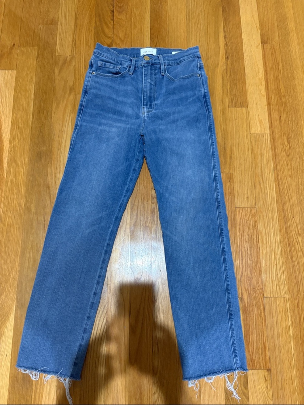 Frame Denim Light Blue Le Sylvie Crop Jeans